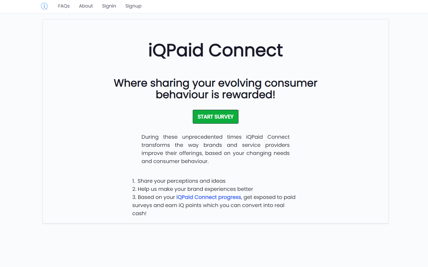 Landing page